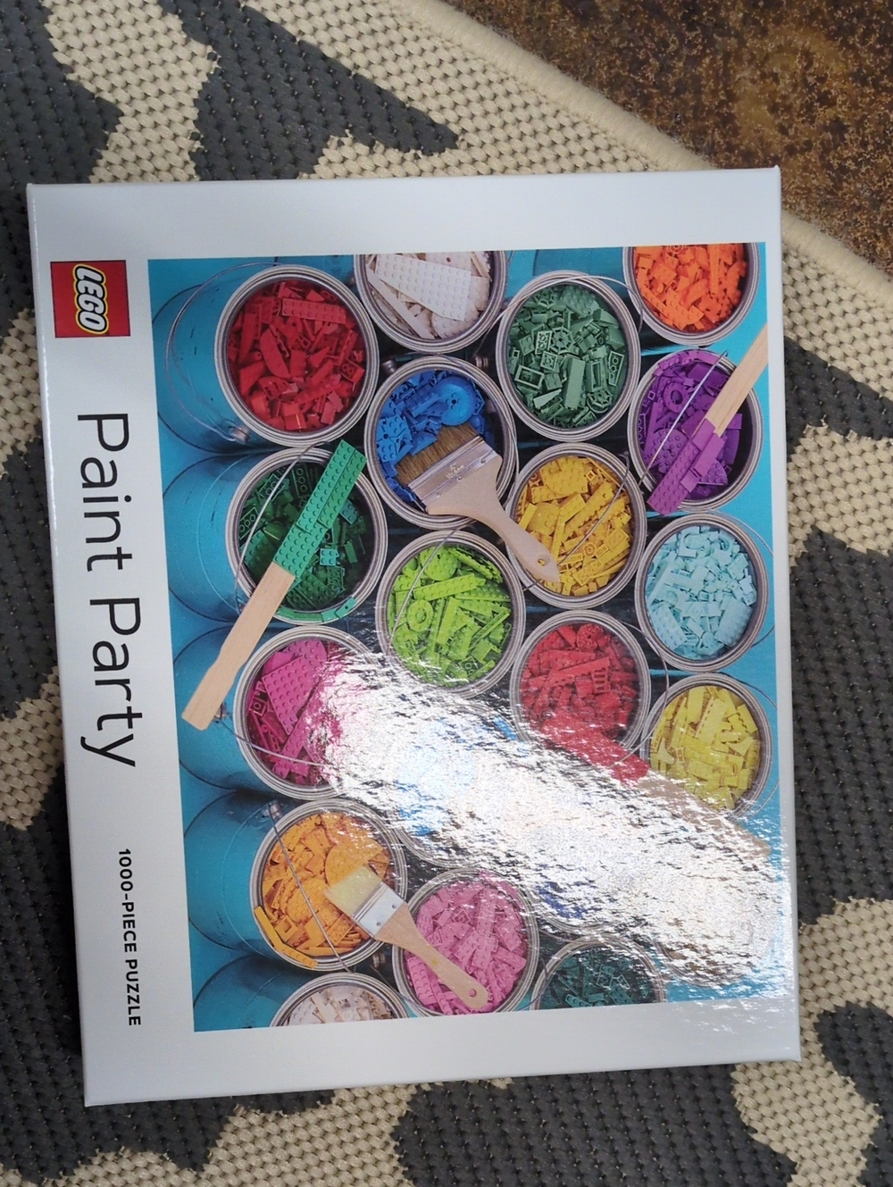 Lego Paint Party Puzzle - Red, Blue, Green, Yellow, Purple, Orange, Pink